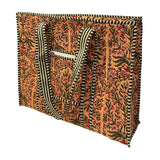 Tote Bag With Zipper Coral Vine