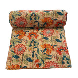 Kantha Throw Floral Garden