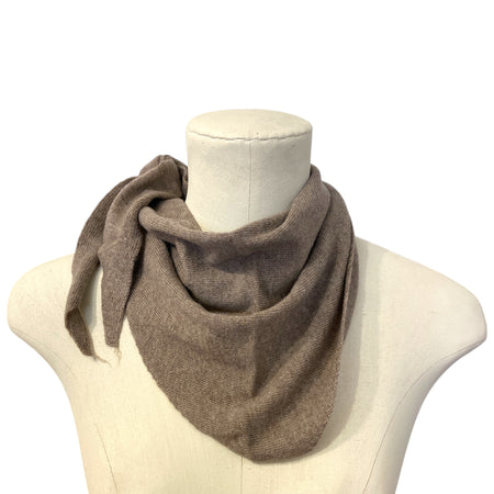 Cashmere Triangle Scarf Taupe