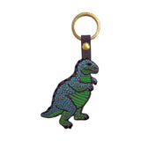 Leather Key Fob Dinosaur