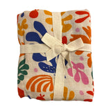 Blanket Swaddle Muslin Matisse Large Print