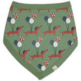 Bib Sausage Dogs Green