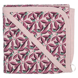 Hooded Blanket Birds Pink