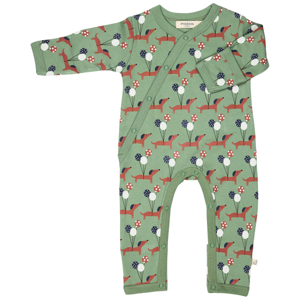 Romper Sausage Dogs Green