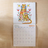 2025 Calendar Ashley Pervical Folk Animals