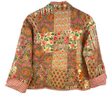 Jacket Quilted Cotton Reversible Patchwork Oat Floral
