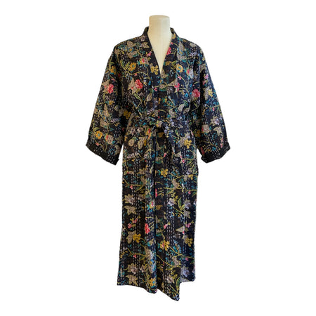 Robe Cotton Kantha Wildflower