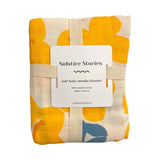 Blanket Swaddle Muslin Yellow Flowers