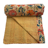 Kantha Throw Floral Garden