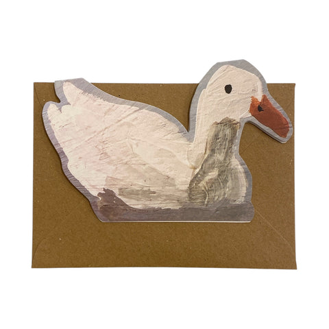 Card Swimming Duck