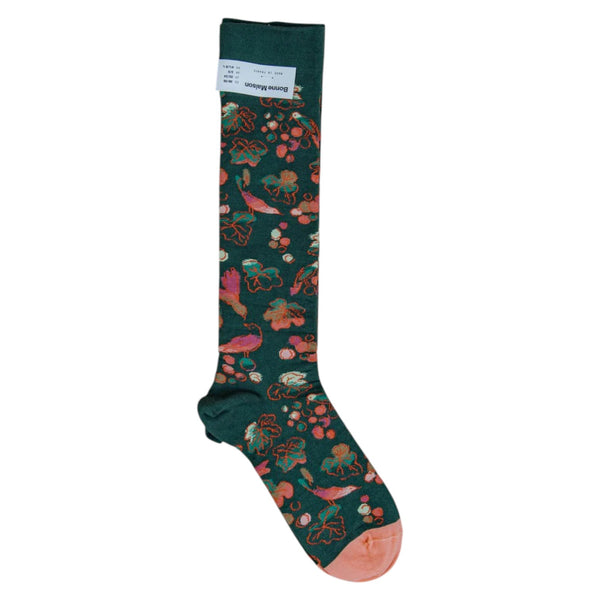 Bonne Maison Long Socks Raisins Foret