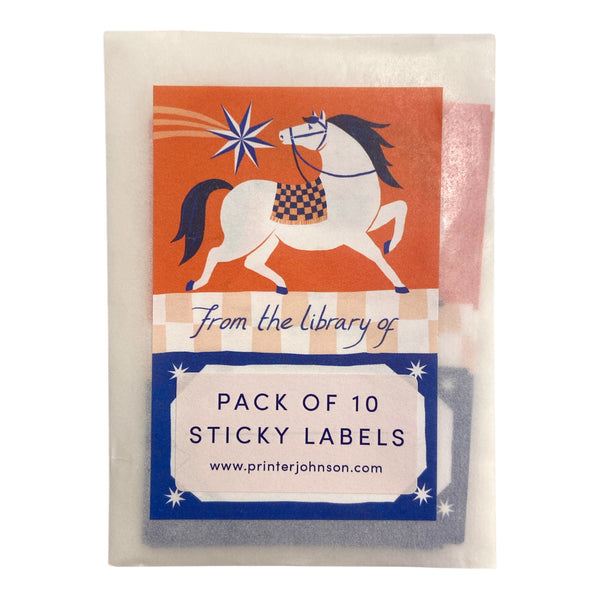 Sticky Labels Bookplate Horse