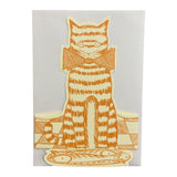 Stand Up Card Mackerel Cat