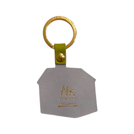 Leather Key Fob Cabin Acid Green