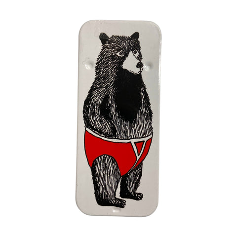 Pocket Tin Mints Jimbob Art Bear In Pants