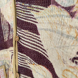 Jacket Reversable Vintage Kantha Cotton Violet Palm