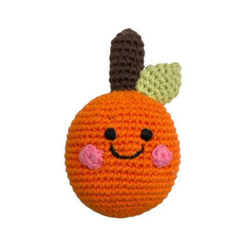 Orange Rattle Organic Cotton