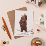 Christmas Card Beary Lights