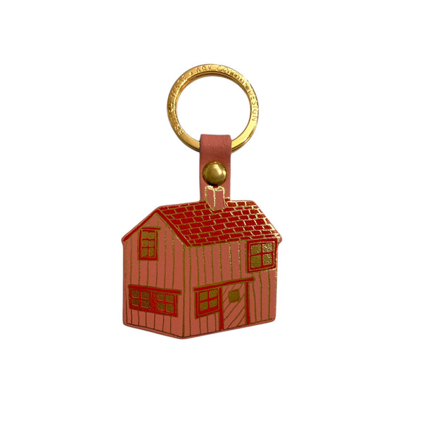 Leather Key Fob Cabin Pink