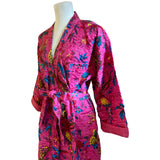 Robe Cotton Kantha Birds And Flowers
