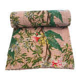 Kantha Throw Pink Lily
