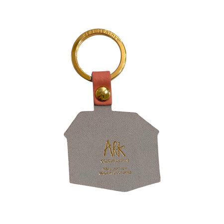 Leather Key Fob Cabin Pink