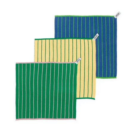 Cotton Knit Dishcloths Green