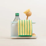 Cotton Knit Dishcloths Green
