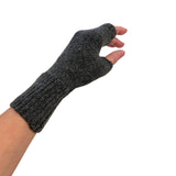 Fingerless Mittens Cashmere Blend Dark Grey