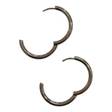 Silver Hoop Earrings Large
