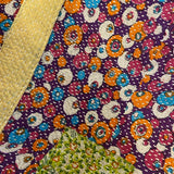 Tote Bag Cotton Kantha Patchwork Purple