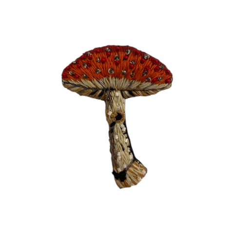 Brooch Pin fly Amanita Mushroom