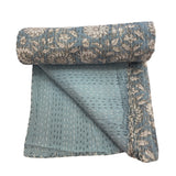 Kantha Throw Cornflower Blue