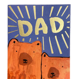 Fathers Day Card Gold Dad