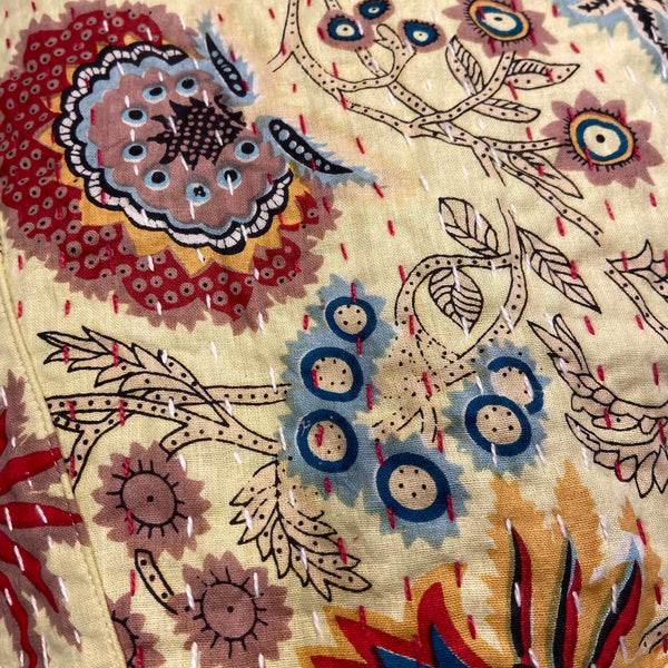 Robe Cotton Kantha Floral Paisley