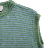 Alma Wool Vest Green Blue