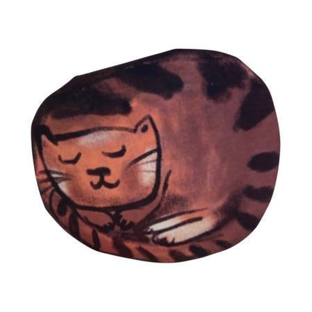 Card Curled Up Cat