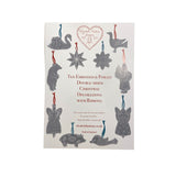 Christmas Decorations Pop Out Pack Silver Embossed