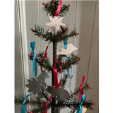 Christmas Decorations Pop Out Pack Silver Embossed