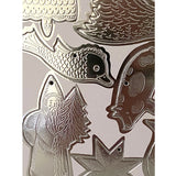 Christmas Decorations Pop Out Pack Silver Embossed