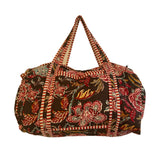 Duffle Bags Cotton Block Printed Earth Tones