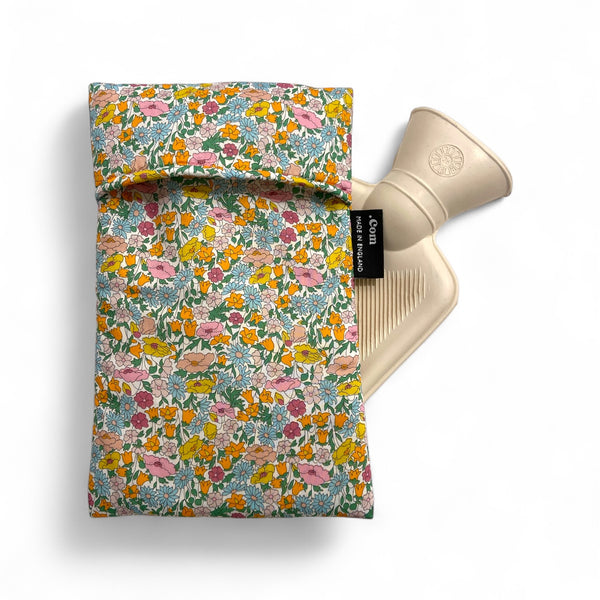 Hot Water Bottle Small Liberty Print Poppy Forest