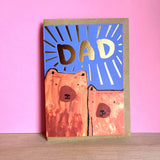 Fathers Day Card Gold Dad