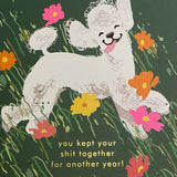 Birthday Card Keep It Together Dog