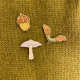 Woodland Seeds Mini Enamel Pin Badge Set