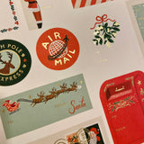 Sticker Set Gift Tags Santa's Workshop