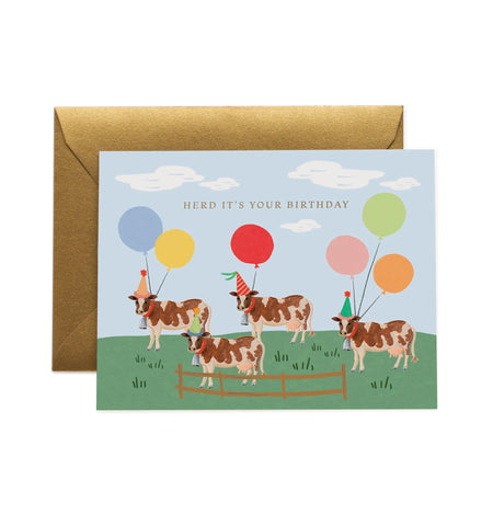 Birthday Card Herd It's You Birthday