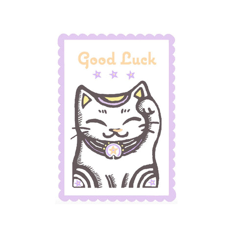 Good Luck Card Lucky Cat