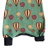 Romper Adjustable Size Organic Cotton Hot Air Balloons