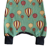 Romper Adjustable Size Organic Cotton Hot Air Balloons